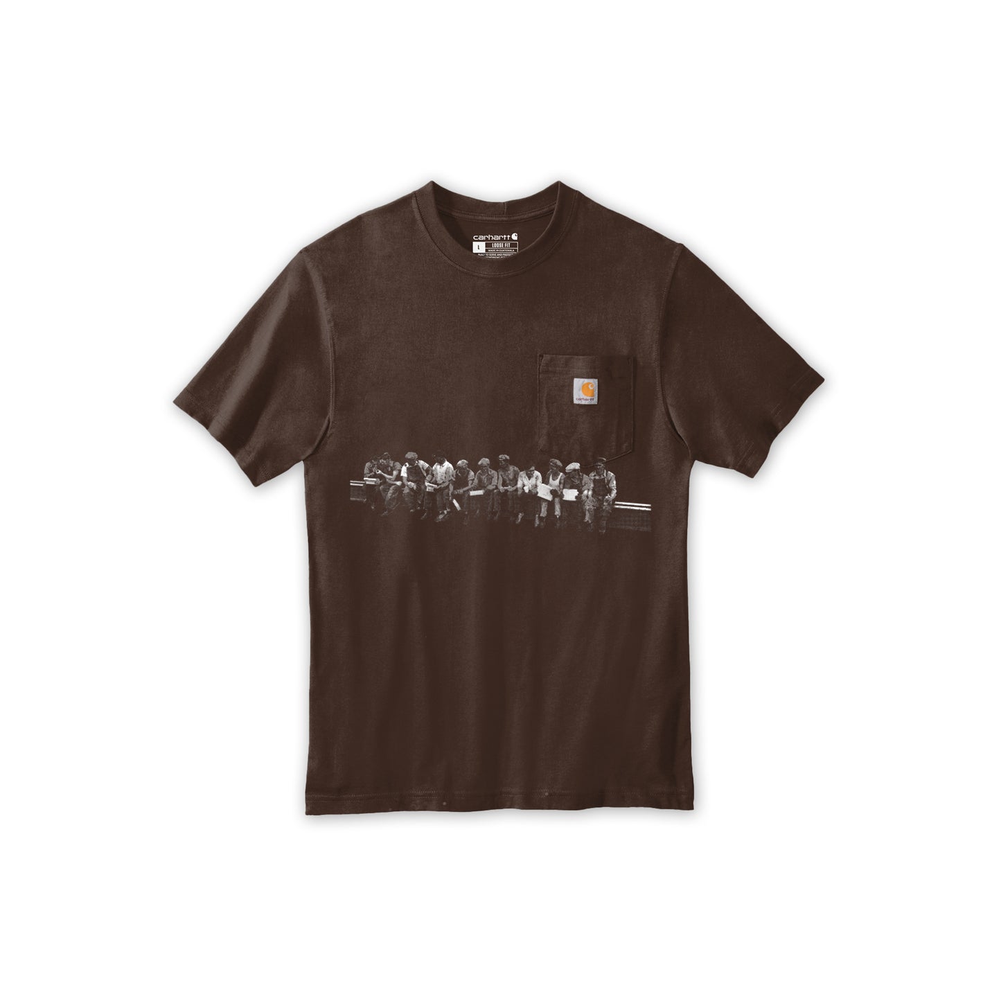 EARLY ACCESS: UNCIVILIZED "CONSTRUCTION" BROWN POCKET T-SHIRT