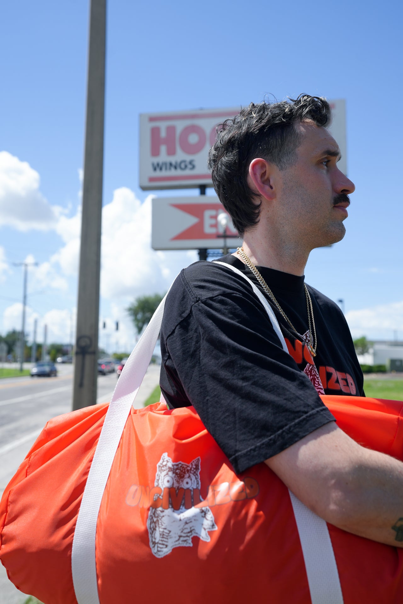 UNCIVILIZED "HOOTERS" DUFFLE BAG