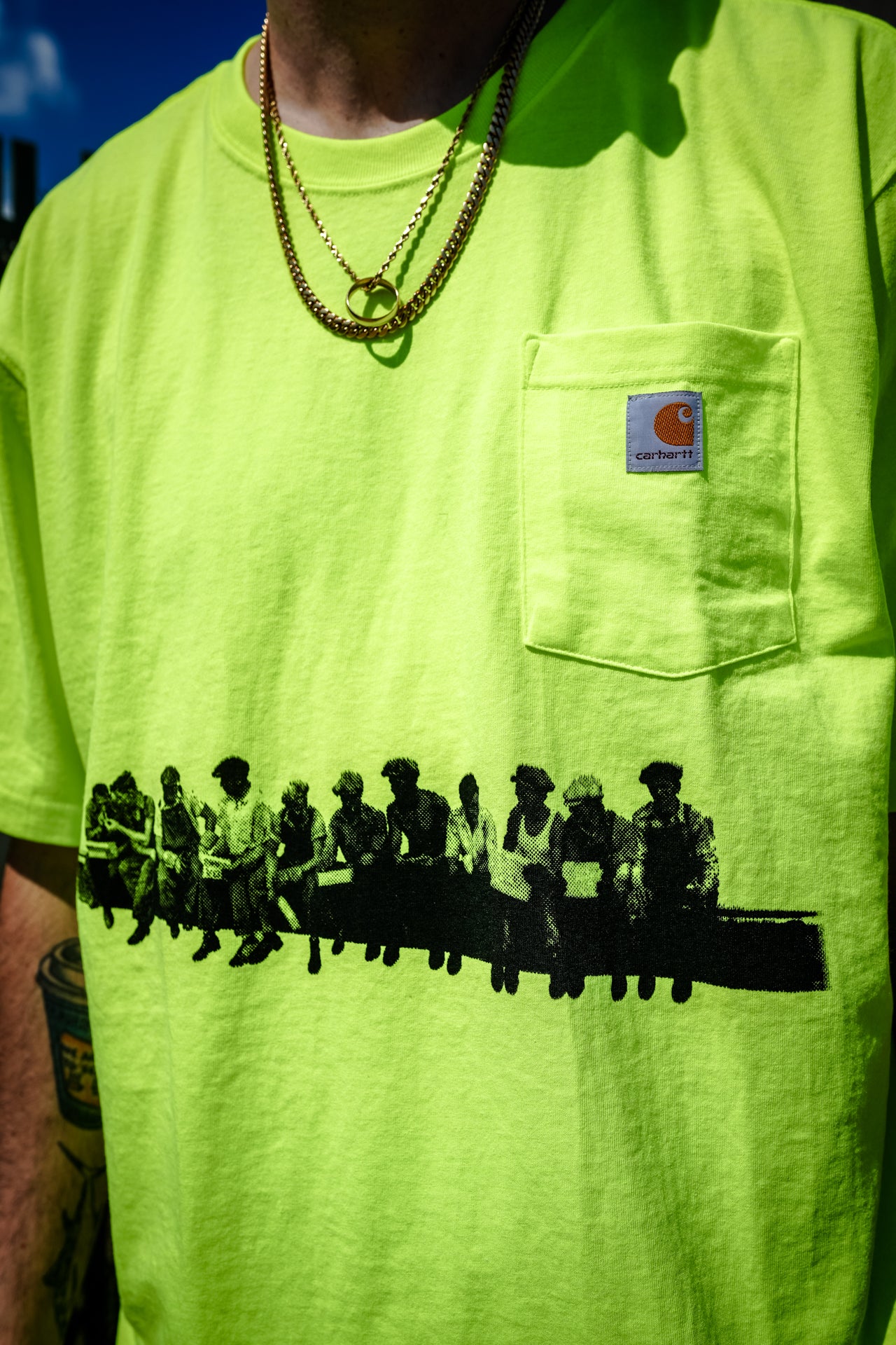 EARLY ACCESS: UNCIVILIZED "HI VIZ'" POCKET T-SHIRT