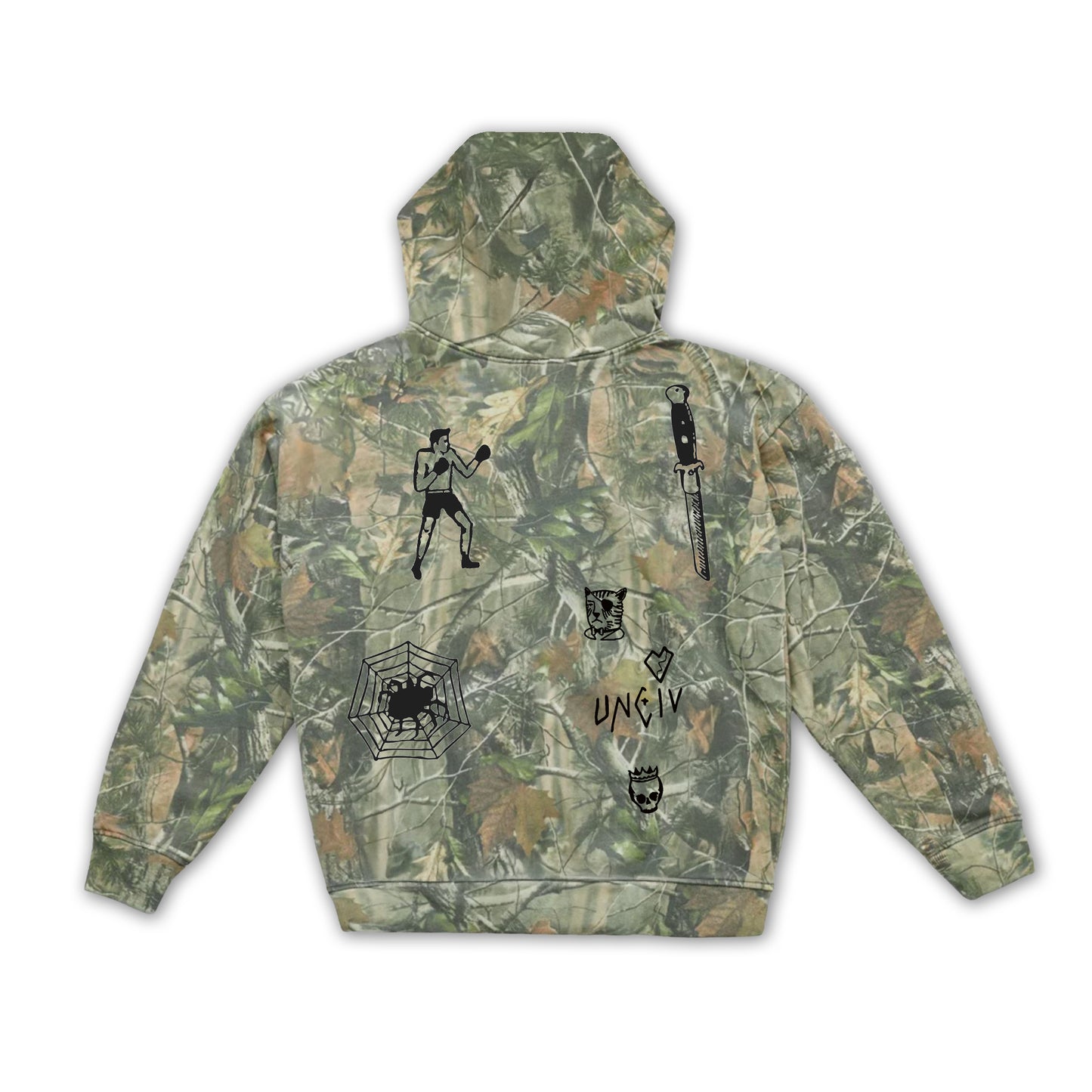 UNCIVILIZED "HANSDOME LUKE" REAL TREE HOODIE