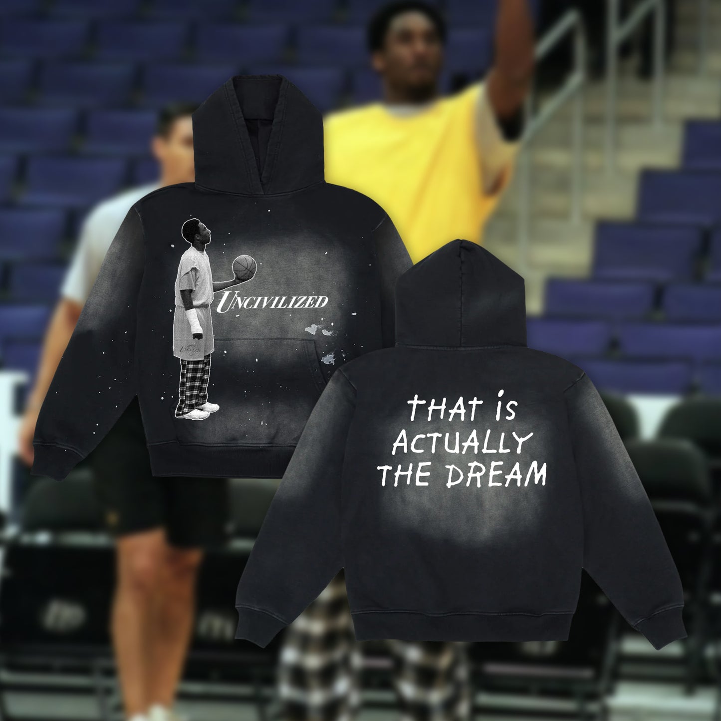 EARLY ACCESS: UNCIVILIZED "THE DREAM" VINTAGE BLACK HOODIE