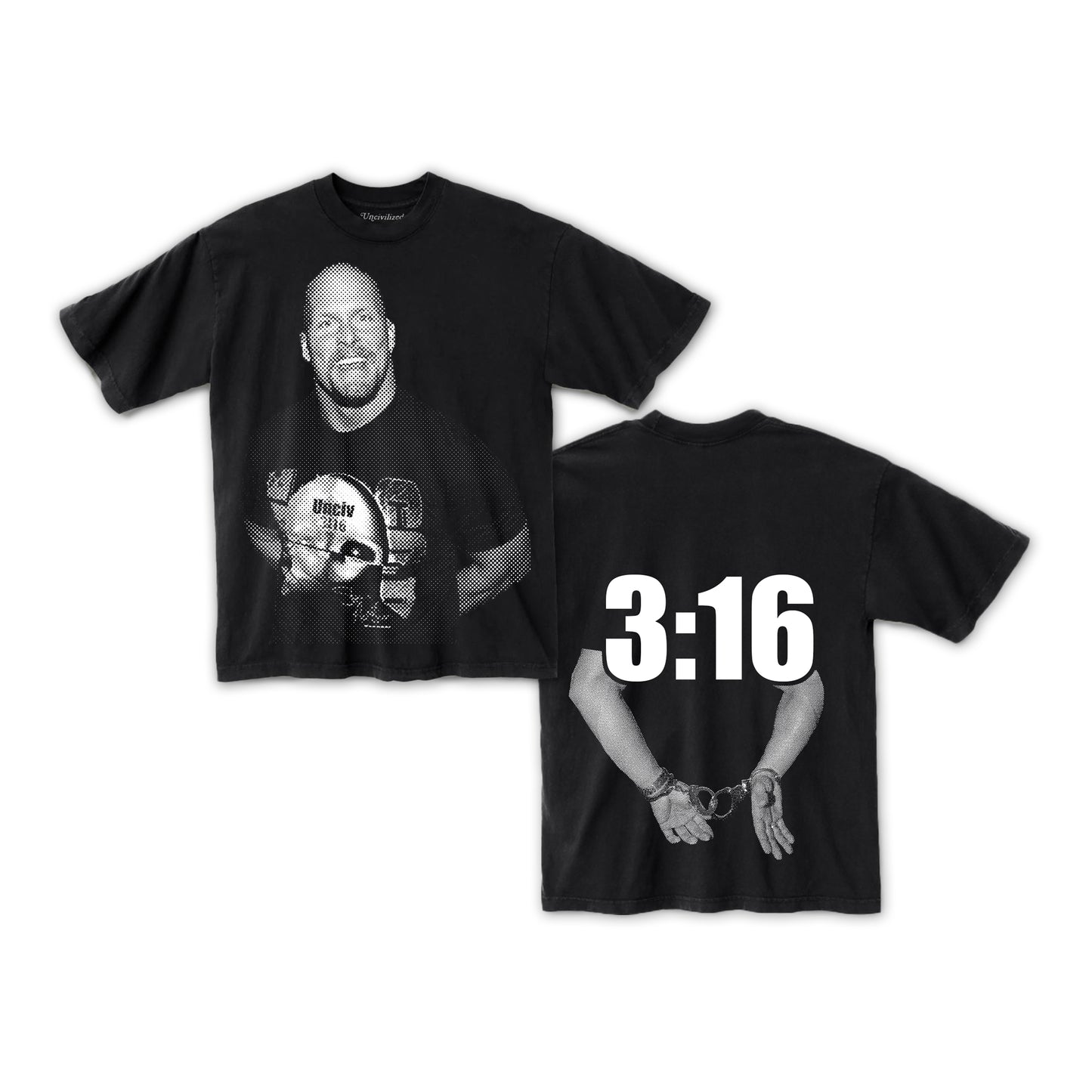 UNCIVILIZED "STONE COLD" T-SHIRT