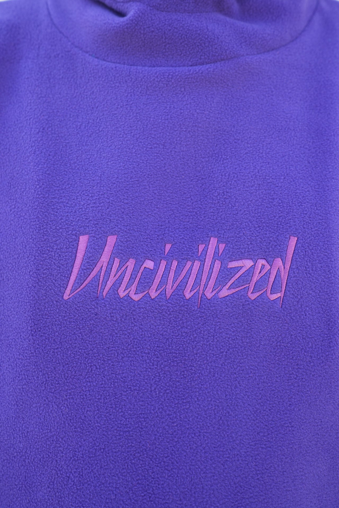 UNCIVILIZED "PURPLE RAIN" POLAR FLEECE HOODIE