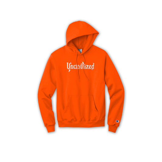 UNCIVILIZED "GOOSEBUMPS" ORANGE  HOODIE