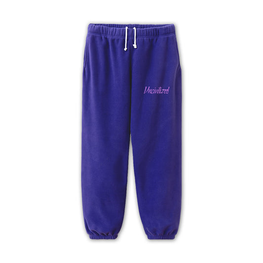 UNCIVILIZED "PURPLE RAIN" POLAR FLEECE SWEATPANTS