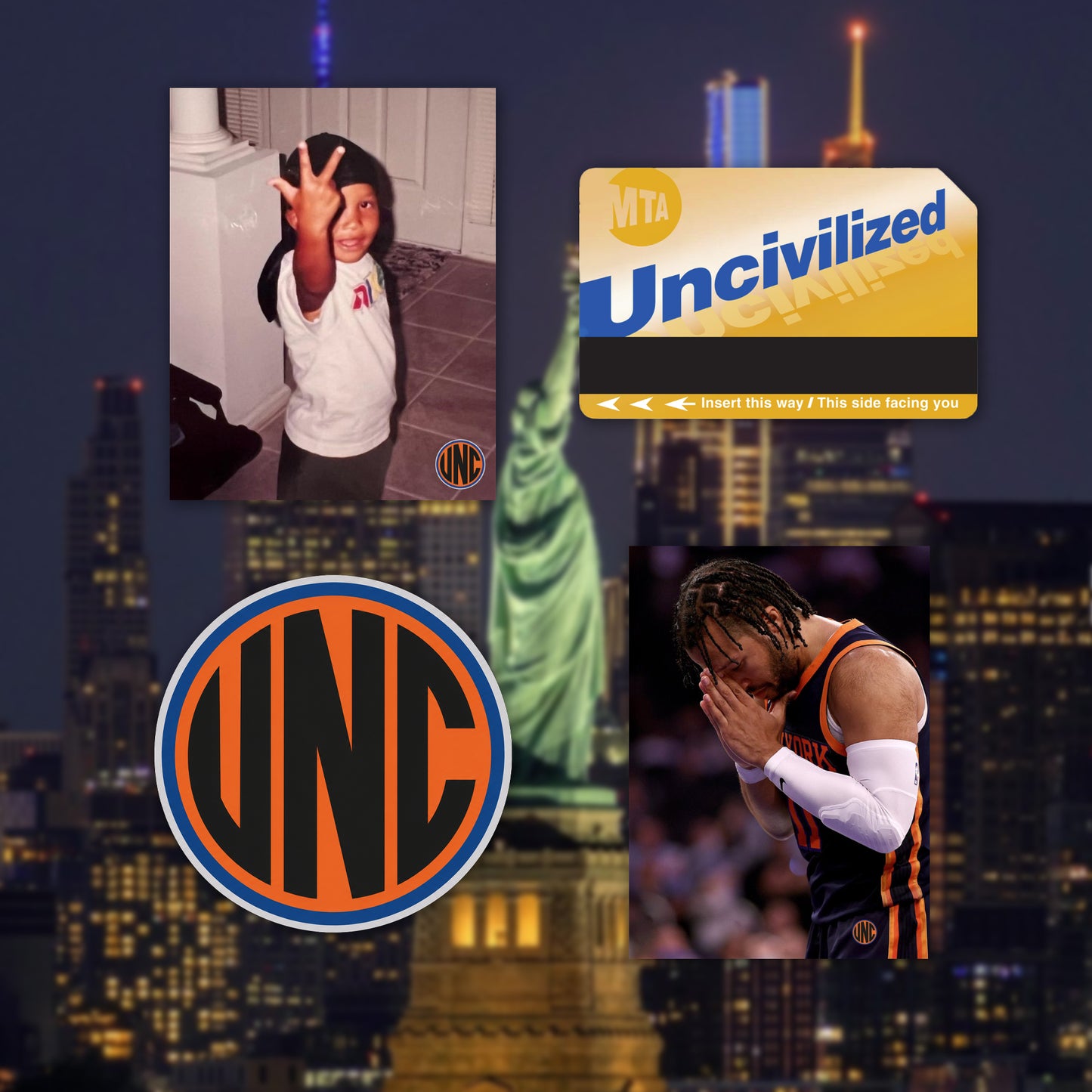 UNCIVILIZED "NY KNICKS" STICKER PACK