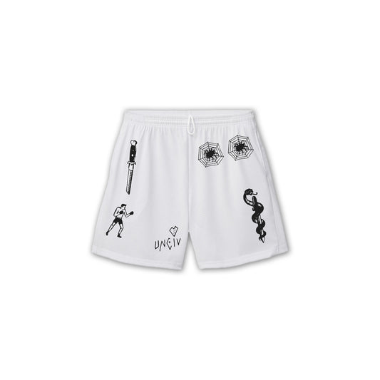 UNCIVILIZED "FLASH TATS" MESH SHORTS