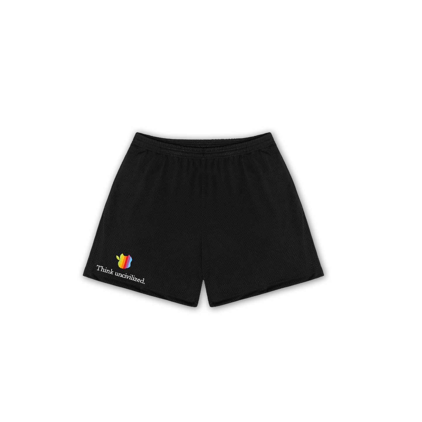 "THINK UNCIVILIZED" SHORTS