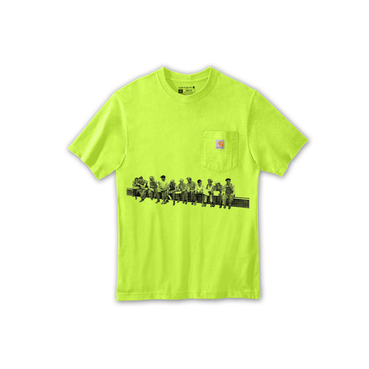 UNCIVILIZED "HI VIZ'" POCKET T-SHIRT