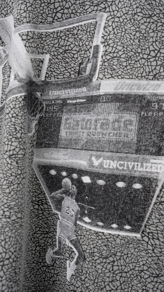 UNCIVILIZED "FT LINE" ELEPHANT PRINT T-SHIRT